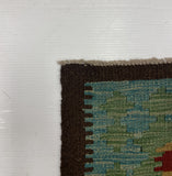 27561 - Kelim Hand-Woven/Flat-Weaved/Afghan Kelim/Carpet Modern/Nomadic Authentic/Size:  9'3" x 6'4"/282cm × 193cm