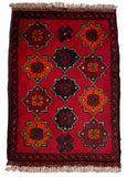 26599 - Khal Mohammad Afghan Hand-Knotted Authentic/Traditional/Rug/Size: 2'0" x 1'3"
