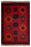 26599 - Khal Mohammad Afghan Hand-Knotted Authentic/Traditional/Rug/Size: 2'0" x 1'3"