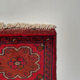 26440 - Khal Mohammad Afghan Hand-Knotted Authentic/Traditional/Rug/Size: 2'0" x 1'4"