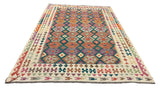 27664 - Kelim Hand-Woven/Flat-Weaved/Afghan Kelim/Carpet Modern/Nomadic Authentic/Size: 9'6" x 6'8"/290cm ×203cm