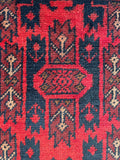 26439 - Khal Mohammad Afghan Hand-Knotted Authentic/Traditional/Rug/Size: 2'0" x 1'3"