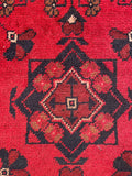 26403- Khal Mohammad Afghan Hand-Knotted Authentic/Traditional/Rug/Size: 2'0" x 1'4"