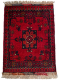 26465 - Khal Mohammad Afghan Hand-Knotted Authentic/Traditional/Rug/Size: 2'0" x 1'3"