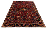 27358-Hamadan Hand-Knotted/Handmade Persian Rug/Carpet Tribal/Nomadic Authentic/ Size: 8'5" x 5'5"/256cm x 164cm