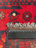 26446 - Khal Mohammad Afghan Hand-Knotted Authentic/Traditional/Rug/Size: 1'9" x 1'4"