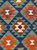 27544 - Kelim Hand-Woven/Flat-Weaved/Afghan Kelim/Carpet Modern/Nomadic Authentic/Size: 9'6" x 6'6"/290cm × 198cm