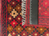 26394- Khal Mohammad Afghan Hand-Knotted Authentic/Traditional/Rug/Size: 2'0" x 1'3"