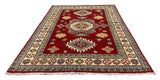 27925-Royal Kazak Hand-Knotted/Handmade Afghan Rug/Carpet Tribal/Nomadic Authentic/ Size: 9'6" x 6'6"/290m x 198cm