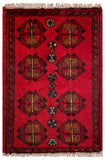 26407- Khal Mohammad Afghan Hand-Knotted Authentic/Traditional/Rug/Size: 2'0" x 1'3