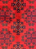 27530 - Khal Mohammad Hand-Knotted/Handmade Afghan Rug/Carpet/Traditional/Authentic/Size: 7'9" x 5'8"/236cm x 173cm