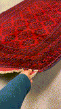 27530 - Khal Mohammad Hand-Knotted/Handmade Afghan Rug/Carpet/Traditional/Authentic/Size: 7'9" x 5'8"/236cm x 173cm