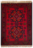 26230 - Khal Mohammad Afghan Hand-Knotted Authentic/Traditional/Rug/Size: 1'9" x 1'3"