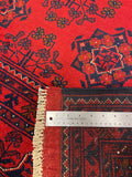 27530 - Khal Mohammad Hand-Knotted/Handmade Afghan Rug/Carpet/Traditional/Authentic/Size: 7'9" x 5'8"/236cm x 173cm
