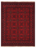 27533- Khal Mohammad Hand-Knotted/Handmade Afghan Rug/Carpet/Traditional/Authentic/Size: 7'7" x 5'8"/231cm x 173cm
