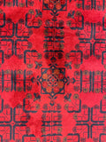 27533- Khal Mohammad Hand-Knotted/Handmade Afghan Rug/Carpet/Traditional/Authentic/Size: 7'7" x 5'8"/231cm x 173cm
