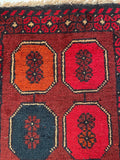 26416 - Khal Mohammad Afghan Hand-Knotted Authentic/Traditional/Rug/Size: 2'0" x 1'3"