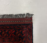 27537- Khal Mohammad Hand-Knotted/Handmade Afghan Rug/Carpet/Traditional/Authentic/Size: 7'8" x 5'8"/234cm x 173cm