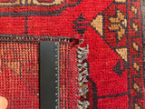 26389- Khal Mohammad Afghan Hand-Knotted Authentic/Traditional/Rug/Size: 1'9" x 1'4"