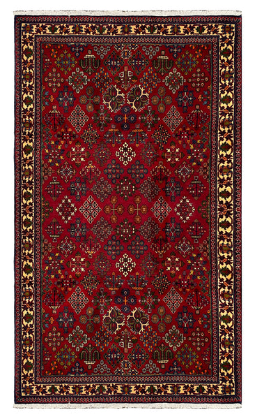 27246 - Meymeh Hand-Knotted/Handmade Persian Rug/Carpet Traditional/Authentic/ Size: 6'7" x 3'9"/201cm x 114cm