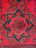 26377- Khal Mohammad Afghan Hand-Knotted Authentic/Traditional/Rug/Size: 2'1" x 1'4"