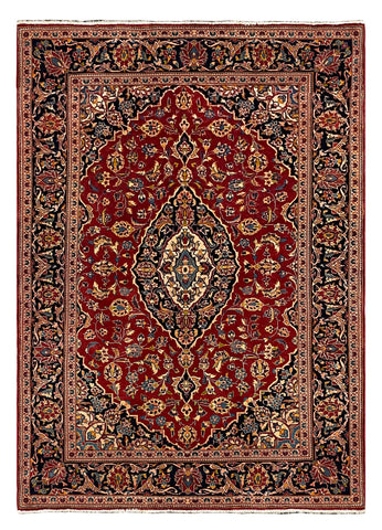 27240-Kashan Hand-Knotted/Handmade Persian Rug/Carpet Traditional/Authentic/Size: 7'0" x 4'10" /213cm x 147cm