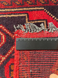 26367- Khal Mohammad Afghan Hand-Knotted Authentic/Traditional/Rug/Size: 1'9" x 1'3"