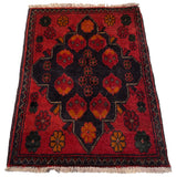 26445 - Khal Mohammad Afghan Hand-Knotted Authentic/Traditional/Rug/Size: 2'0" x 1'4"