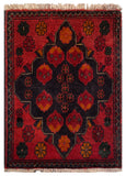 26445 - Khal Mohammad Afghan Hand-Knotted Authentic/Traditional/Rug/Size: 2'0" x 1'4"