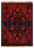 26445 - Khal Mohammad Afghan Hand-Knotted Authentic/Traditional/Rug/Size: 2'0" x 1'4"