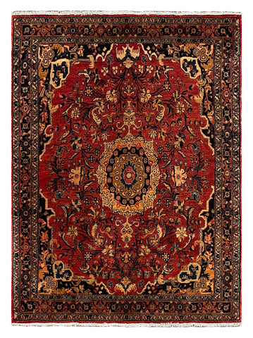 27239-Bidjar Hand-Knotted/Handmade Persian Rug/Carpet Traditional/ Authentic/ Size: 6'4"x 4'4"/193cm x 33cm