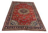 27304-Sarough Hand-Knotted/Handmade Persian Rug/Carpet Traditional Authentic/ Size: 6'4"x 4'4"/195cm x 133cm