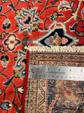 27304-Sarough Hand-Knotted/Handmade Persian Rug/Carpet Traditional Authentic/ Size: 6'4"x 4'4"/195cm x 133cm