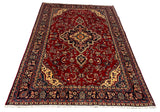 27245-Hamadan Hand-Knotted/Handmade Persian Rug/Carpet Tribal/Nomadic Authentic/ Size: 6'10" x 4'5"/208cm x 134cm