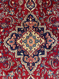 27245-Hamadan Hand-Knotted/Handmade Persian Rug/Carpet Tribal/Nomadic Authentic/ Size: 6'10" x 4'5"/208cm x 134cm