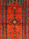 27357-Hamadan Hand-Knotted/Handmade Persian Rug/Carpet Tribal/Nomadic Authentic/ Size: 8'8" x 4'6"/265cm x 138cm