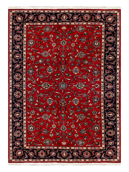 27355-Kashan Hand-Knotted/Handmade Persian Rug/Carpet Traditional/Authentic/Size:  7'2" x 4'10" /220cm x 148cm