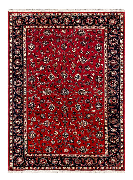 27355-Kashan Hand-Knotted/Handmade Persian Rug/Carpet Traditional/Authentic/Size:  7'2" x 4'10" /220cm x 148cm