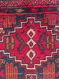 26395- Khal Mohammad Afghan Hand-Knotted Authentic/Traditional/Rug/Size: 1'9" x 1'3"