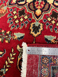 27241-Mashad Hand-Knotted/Handmade Persian Rug/Carpet Traditional Authentic/ Size: 6'11" x 4'11"/211cm x 149cm