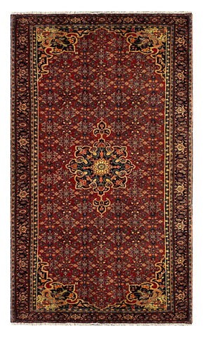 27242-Bidjar Hand-Knotted/Handmade Persian Rug/Carpet Traditional/ Authentic/ Size: 7'0"x 4'4"/238cm x 132cm