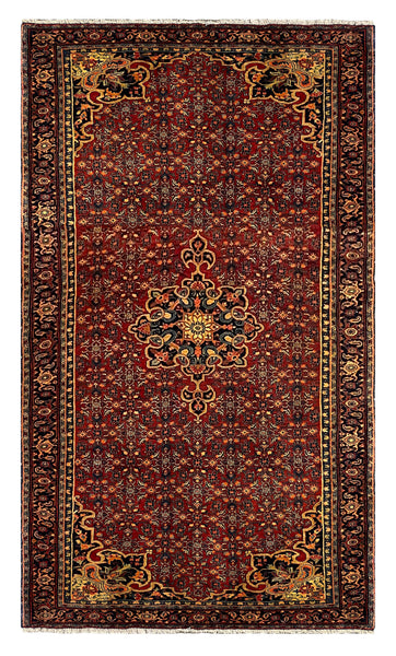 27242-Bidjar Hand-Knotted/Handmade Persian Rug/Carpet Traditional/ Authentic/ Size: 7'0"x 4'4"/238cm x 132cm