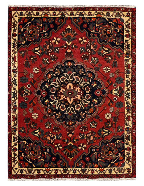 27208- Bakhtiar Hand-Knotted/Handmade Persian Rug/Carpet Traditional Authentic/ Size : 6'9" x 5'0"/205cm x 152cm