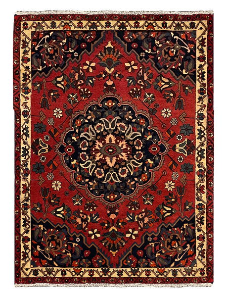 27208- Bakhtiar Hand-Knotted/Handmade Persian Rug/Carpet Traditional Authentic/ Size : 6'9" x 5'0"/205cm x 152cm