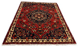 27208- Bakhtiar Hand-Knotted/Handmade Persian Rug/Carpet Traditional Authentic/ Size : 6'9" x 5'0"/205cm x 152cm