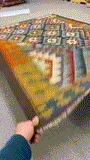 27558 - Kelim Hand-Woven/Flat-Weaved/Afghan Kelim/Carpet Modern/Nomadic Authentic/Size: 9'3" x 6'5"/282cm × 196cm