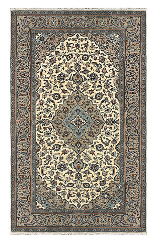 27351-Kashan Hand-Knotted/Handmade Persian Rug/Carpet Traditional/Authentic/Size:  8'4" x 4'10" /255cm x 148cm