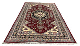 27568-Bokhara Hand-Knotted/Handmade Pakistani Rug/Carpet Tribal/Nomadic Authentic/ Size: 9'6" x 6'0"/290 cm × 183cm