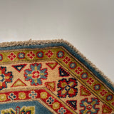 26601 - Kazak Hand-Knotted/Handmade Afghan Tribal/Nomadic Authentic/Size: 3'4" x 3'1"