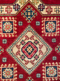 26624 - Kazak Hand-Knotted/Handmade Afghan Tribal/Nomadic Authentic/Size: 3'4" x 3'3"